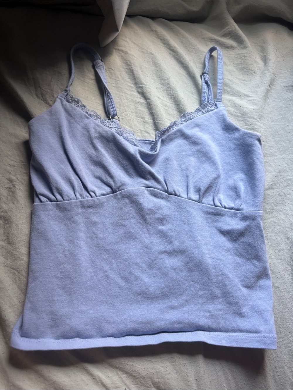 Hollister Light Blue Lace-Trim Camisole